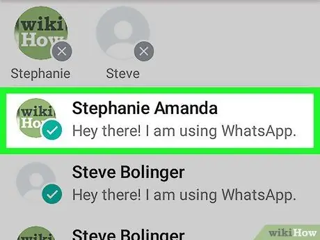 WhatsApp боюнча бир нече байланыштарга билдирүү жөнөтүү 14 -кадам