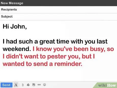 Scrivi un'e-mail di promemoria amichevole Passaggio 3