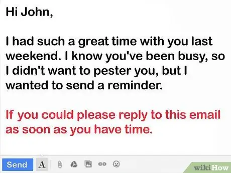 Write a Friendly Reminder Email Step 4
