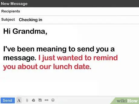 Scrivi un'e-mail di promemoria amichevole Passaggio 6