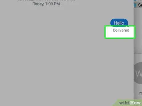 Vet om ett meddelande levererades på Apple -meddelanden Steg 11