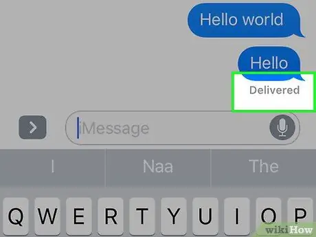 Ugotovite, ali je bilo sporočilo dostavljeno na Apple Messages 6. korak