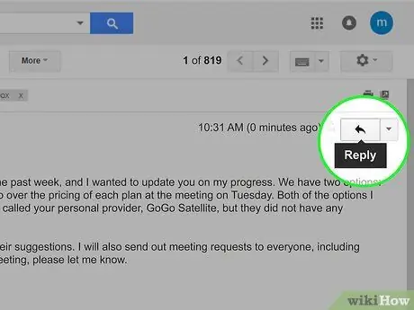 Svara på ett e -postmeddelande Steg 3