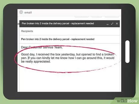 Напишите электронное письмо в службу поддержки клиентов. Шаг 9