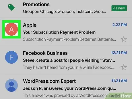 Verwijder meerdere e-mails in Gmail op iPhone of iPad Stap 2