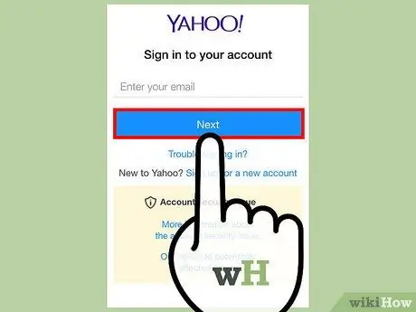 Otevřete Yahoo Mail Krok 4