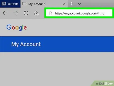 Tanggalin at I-recover ang isang Gmail Account Hakbang 1