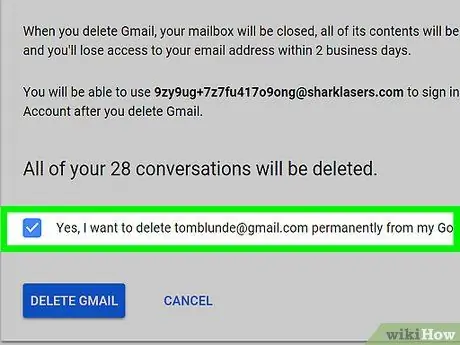 Tanggalin at I-recover ang isang Gmail Account Hakbang 12