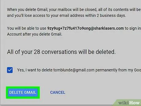 Tanggalin at I-recover ang isang Gmail Account Hakbang 13