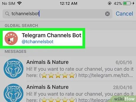 Nrhiav Telegram Channels ntawm iPhone lossis iPad Kauj Ruam 4