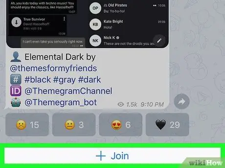 Cari Saluran Telegram di iPhone atau iPad Langkah 8