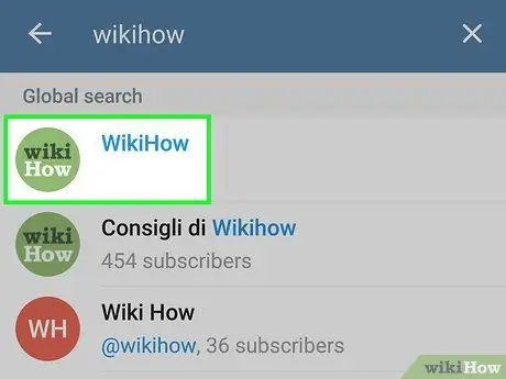 Trova contatti su Telegram su Android Passaggio 4