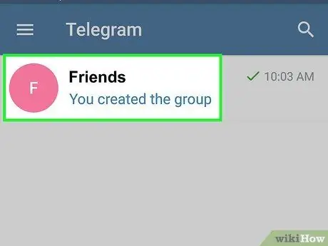 Trova i contatti su Telegram su Android Passaggio 7