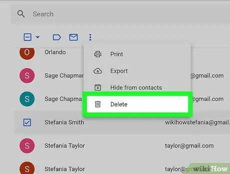 Alisin ang Mga Contact mula sa Gmail Hakbang 4