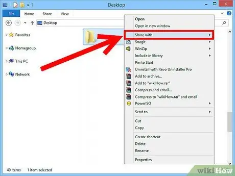 Magbahagi ng isang Folder Hakbang 3