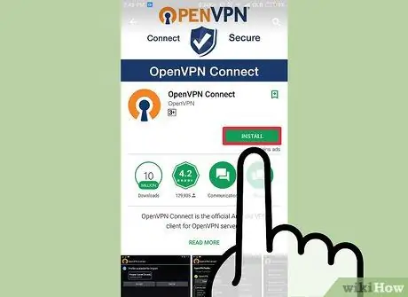 Povežite se s OpenVPN poslužiteljem Korak 22