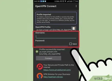 Pripojte sa k serveru OpenVPN, krok 25