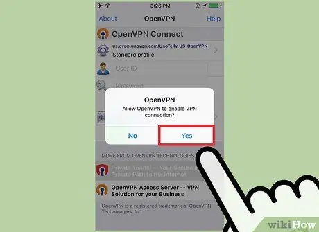 Conectați-vă la un server OpenVPN Pasul 32