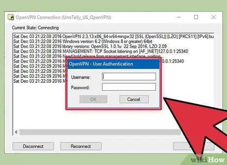 Connettiti a un server OpenVPN Passaggio 7