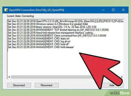 OpenVPN serveriga ulanish 8 -qadam