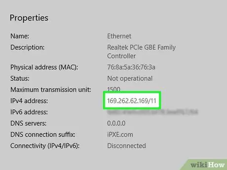 Trova un indirizzo IP Passaggio 10