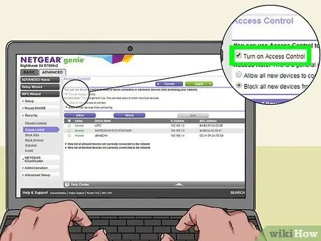 Controle de acesso WiFi a dispositivos específicos - Etapa 20