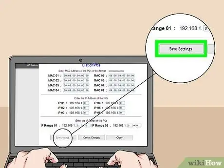 WiFi juurdepääsu kontrollimine konkreetsetele seadmetele 8. samm