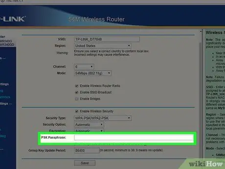 Modificare una password wireless TP Link Passaggio 8