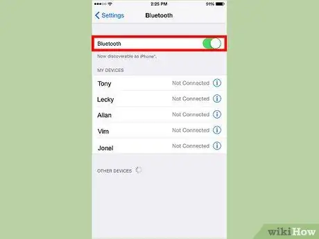 Naudokite „Bluetooth“technologiją 2 veiksmas