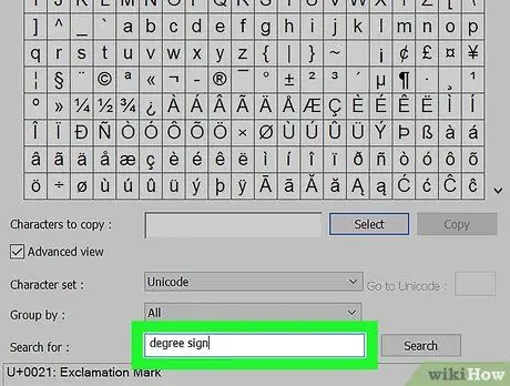 डिग्री चिह्न बनाएं चरण 5