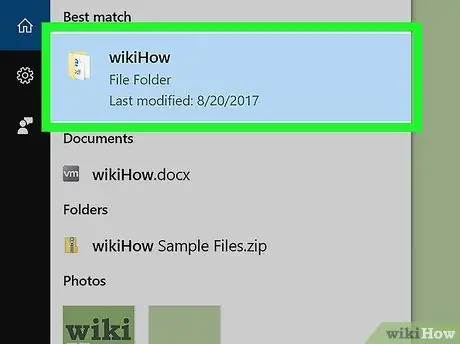 Trova il percorso di un file su Windows Passaggio 3