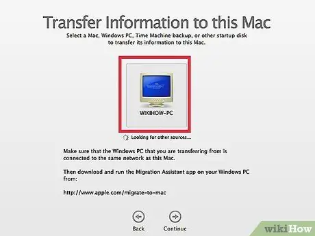 Transferir arquivos do PC para o Mac Etapa 7