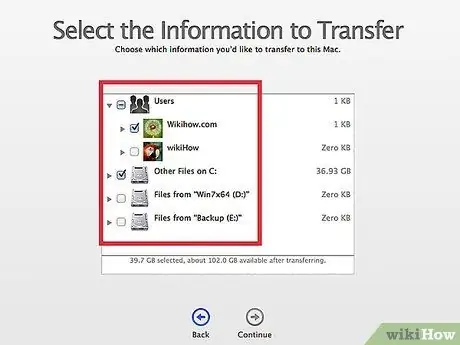 Transferir arquivos do PC para o Mac Etapa 8