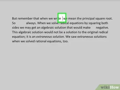 Vnesite Square Root v računalniku ali Macu Korak 12