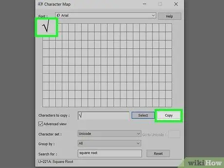 Digite Square Root no PC ou Mac Etapa 21