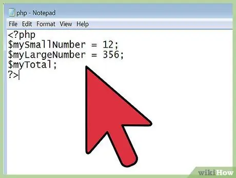 Escribir scripts PHP Paso 15