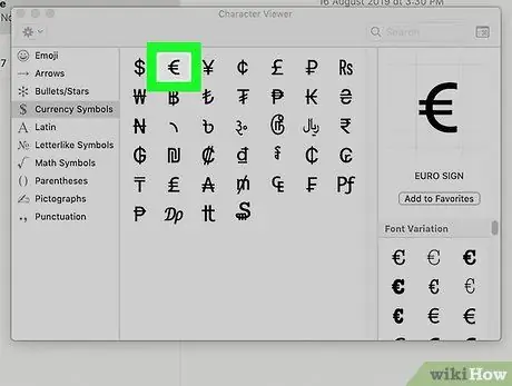 Escriba el símbolo del euro Paso 11