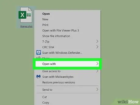 Open Excel Files Step 2