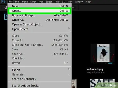 Import Pictures Into Photoshop on PC or Mac Step 2