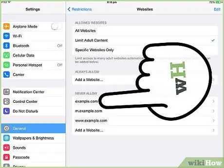 Block Websites on an iPad Step 7