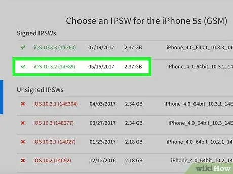 Υποβαθμίστε το Βήμα 5 του iOS