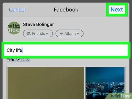 Lag en fotokollasje på Facebook på iPhone eller iPad Trinn 30