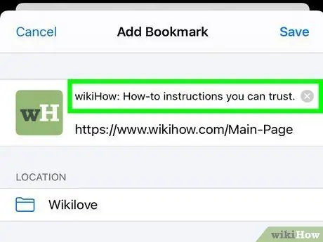 Bookmark ntawm lub iPad Kauj Ruam 4