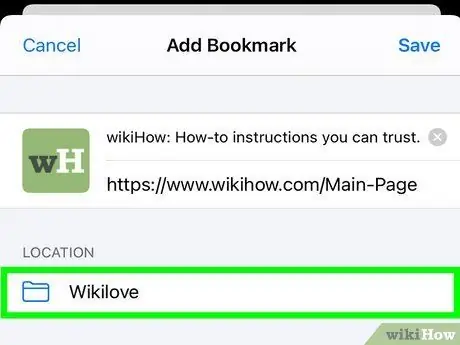 Bookmark ntawm lub iPad Kauj Ruam 6