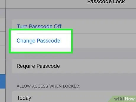 Imposta un passcode sull'iPad Passaggio 39