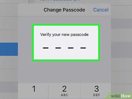 Magtakda ng isang Passcode sa iPad Hakbang 42