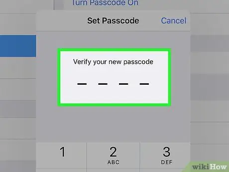 Set a Passcode on the iPad Step 6