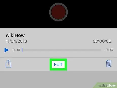 IPhone və ya iPad -də səsli qeydləri redaktə edin 3 -cü addım