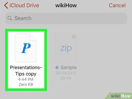 በ iPhone ወይም በ iPad ላይ የ PPTX ፋይል ይክፈቱ ደረጃ 11