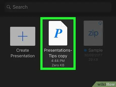 Hapni një skedar PPTX në iPhone ose iPad Hapi 16